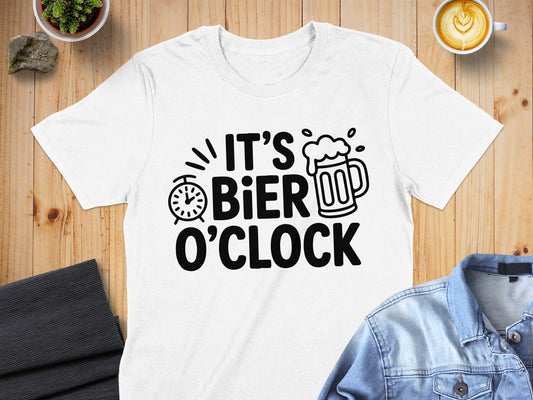 It's Bier O'Clock Graphic Tee Shirt