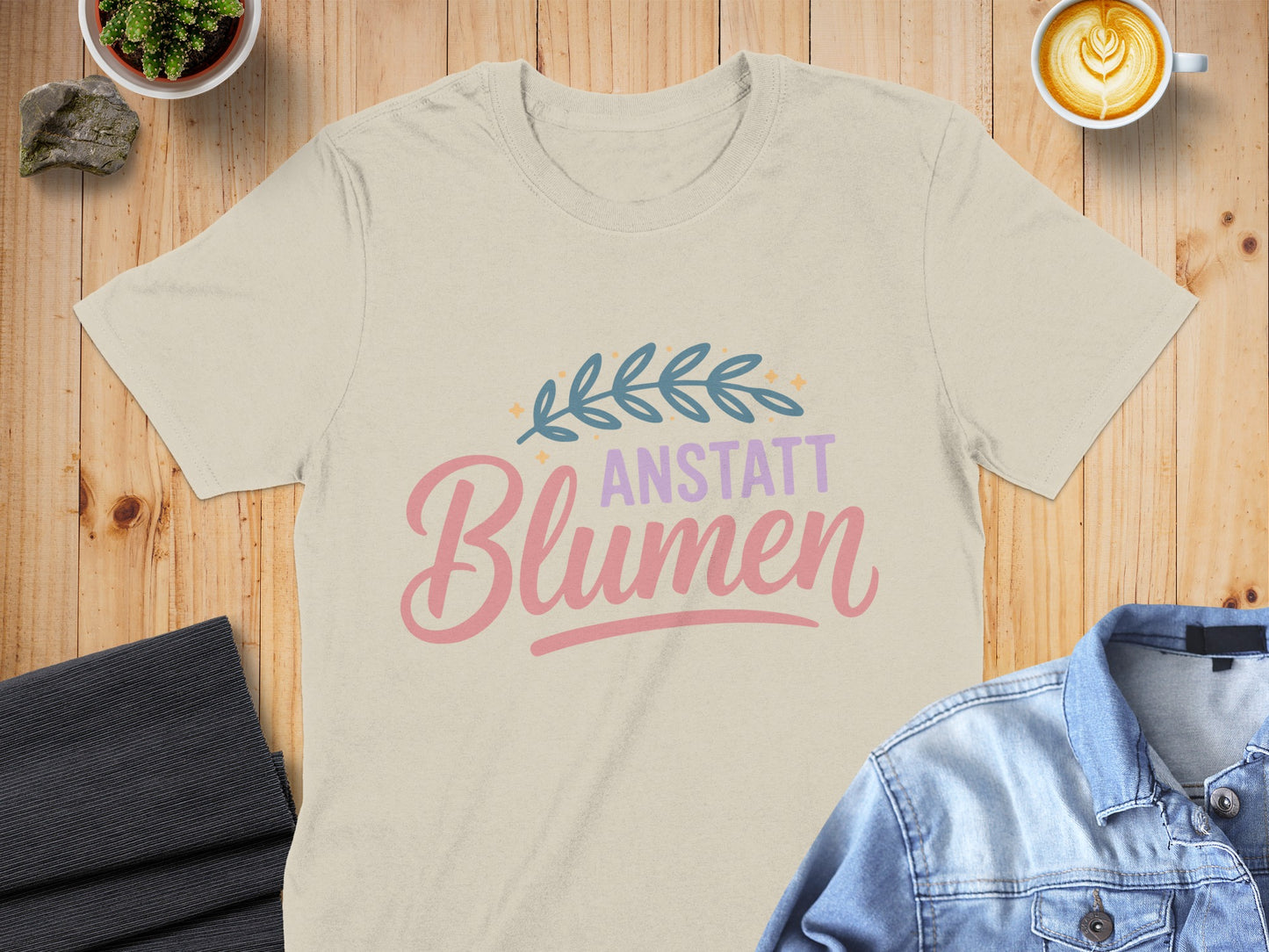 Colorful Anstatt Blumen Graphic Tee Shirt