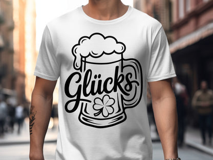Glücks Beer Mug and Clover Graphic T-shirt