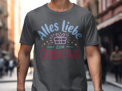 Alles Liebe zum Geburtstag festive t-shirt