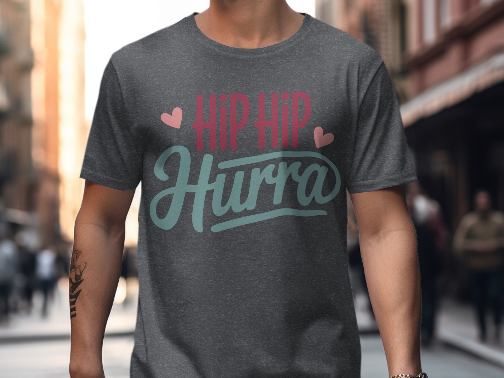 Hip Hip Hurra Graphic Tee for Casual Wear Product