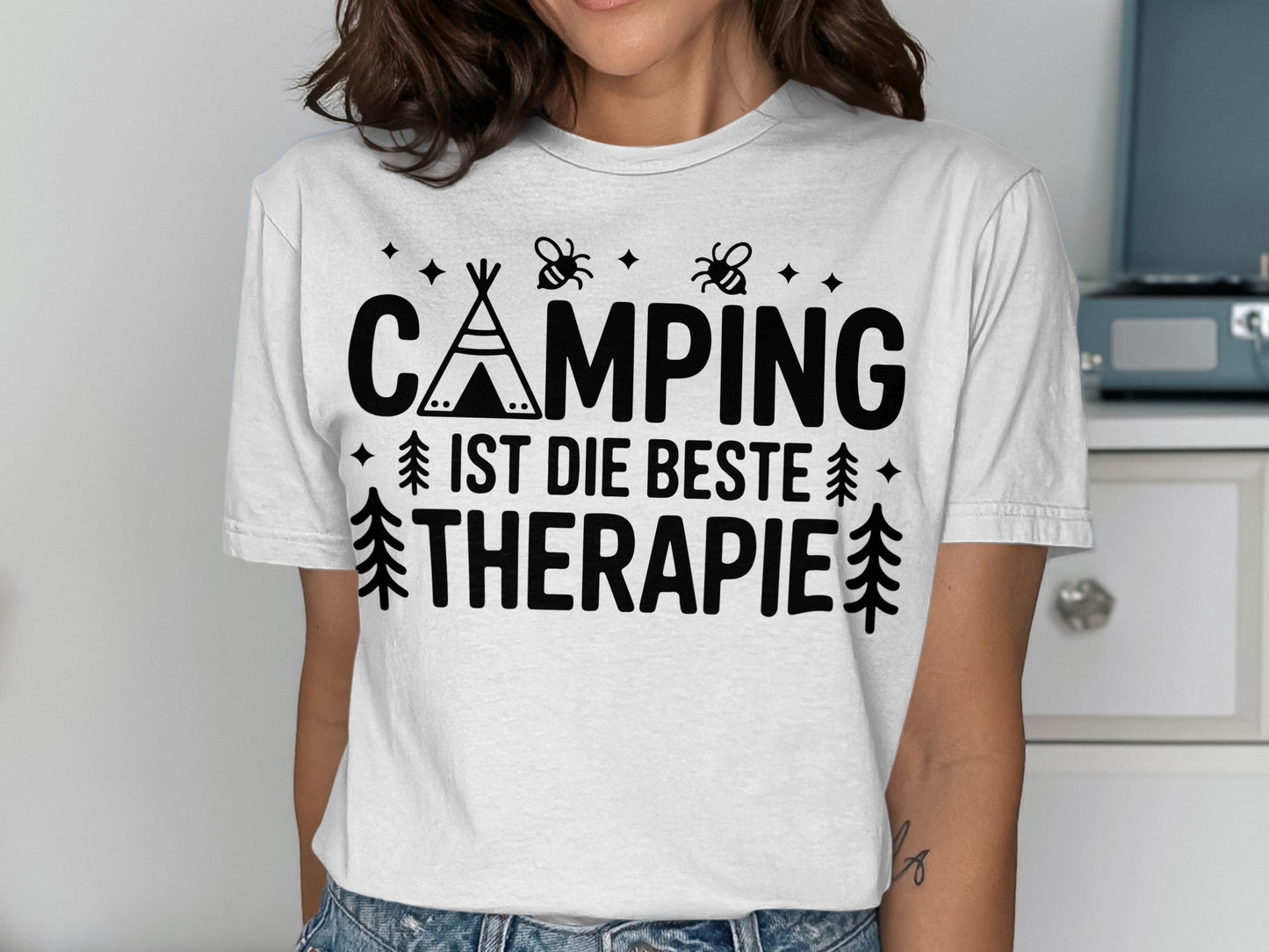 Camping Ist Die Beste Therapie Shirt