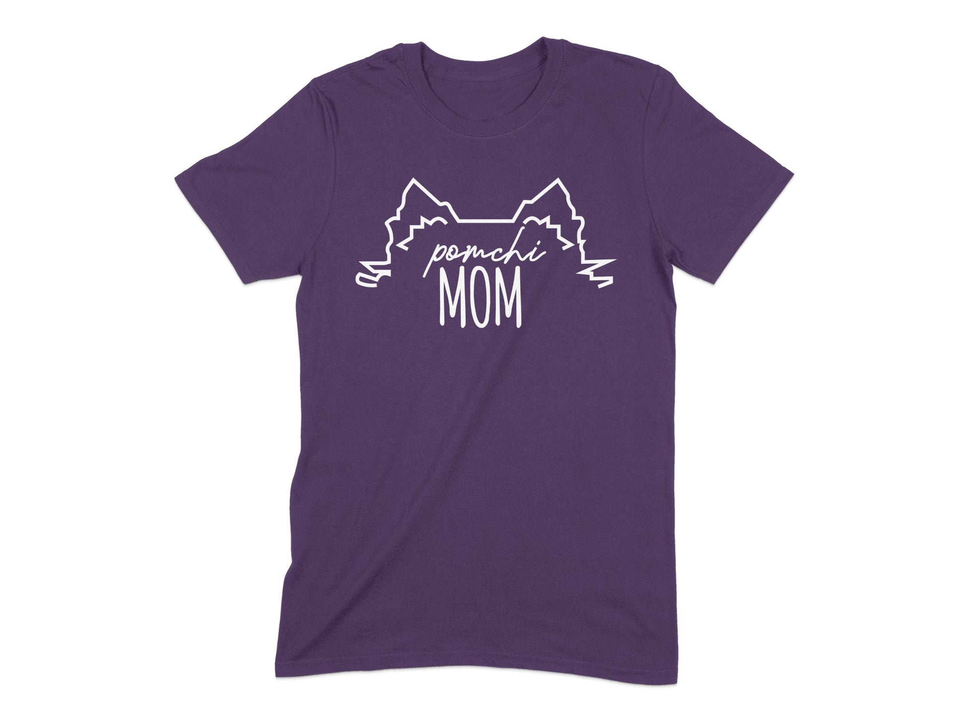 Adorable Pomchi Mom Graphic Tee for Dog Lovers