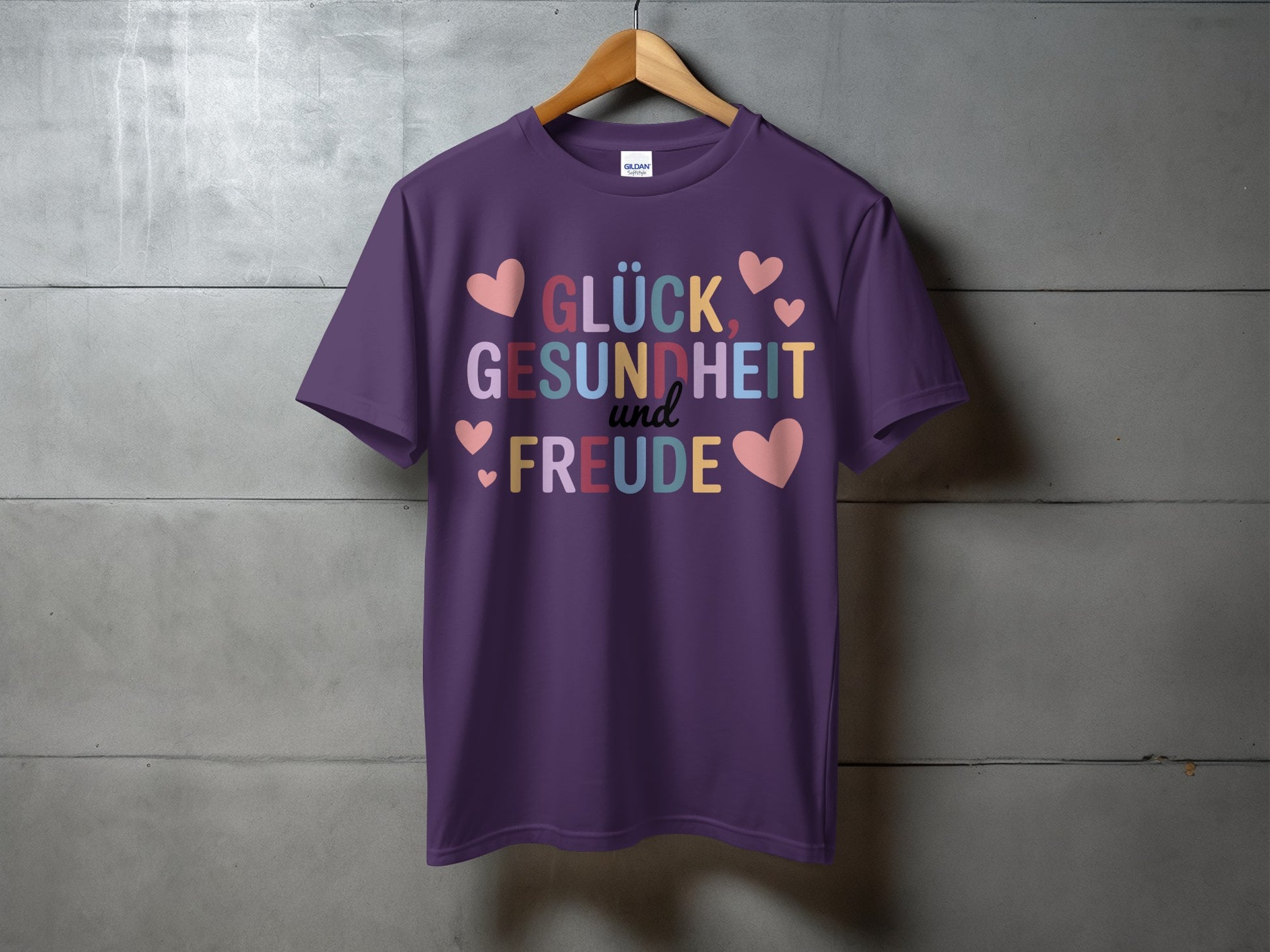 Glück Gesundheit und Freude t-shirt