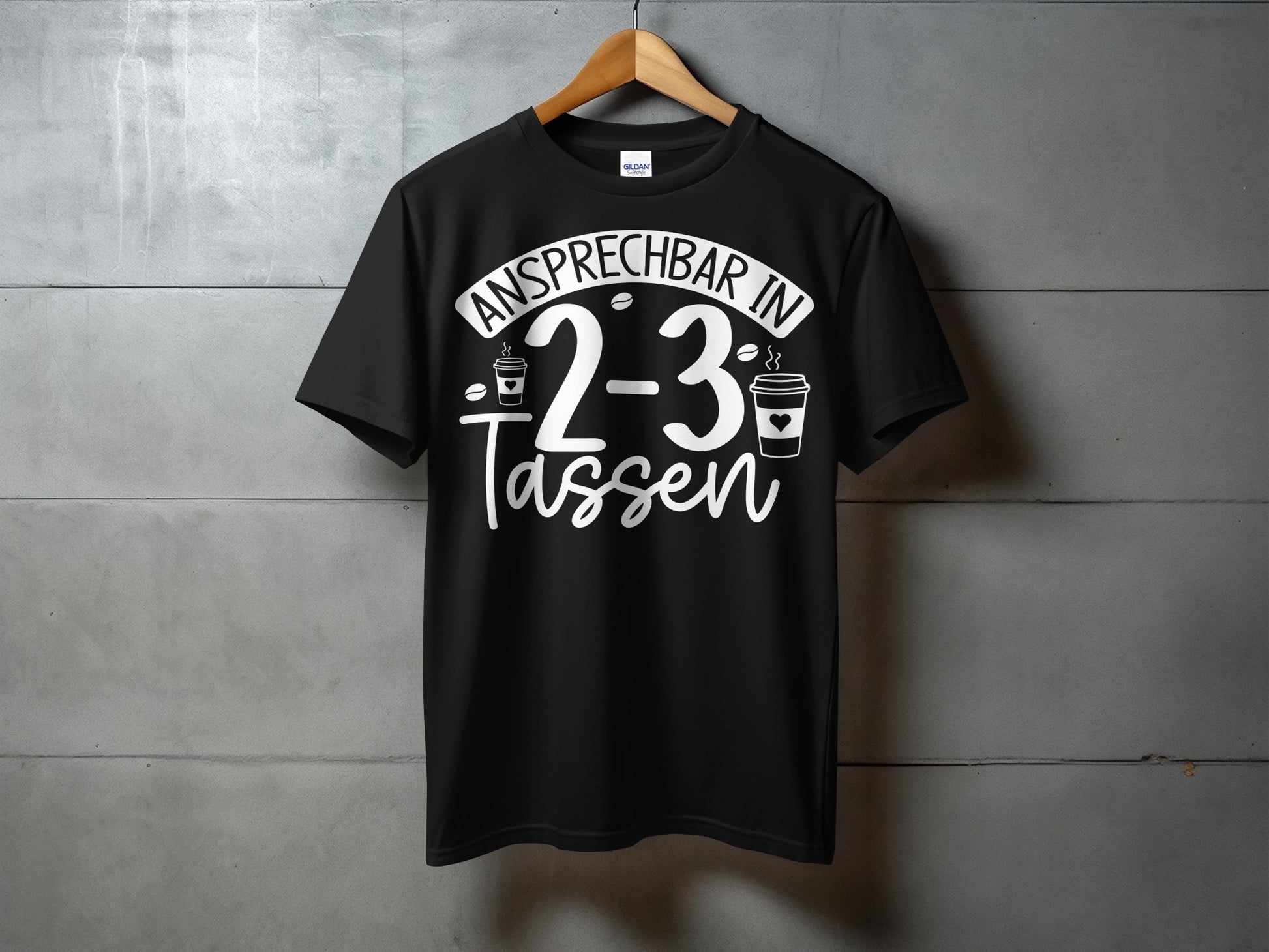 Ansprechbar in 2-3 Tassen Coffee T-shirt product