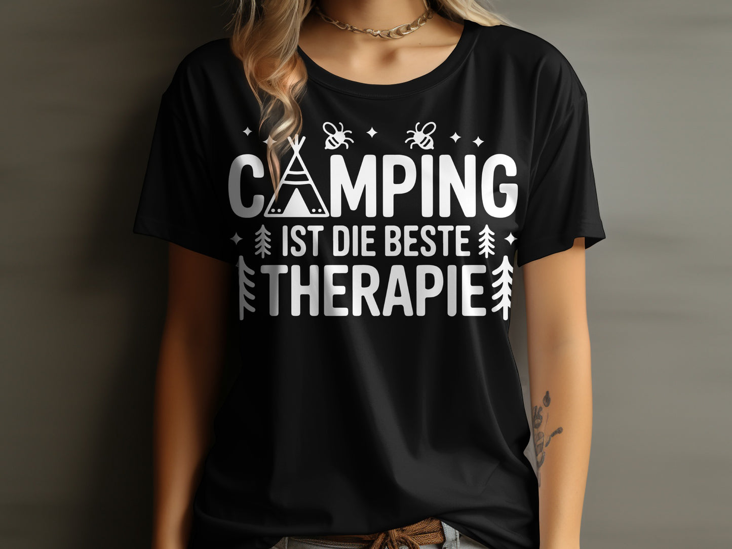 CAMPING IST DIE BESTE THERAPIE shirt