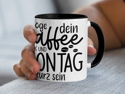 Lässiger Kaffeetasse mit inspirierenden Sprüchen