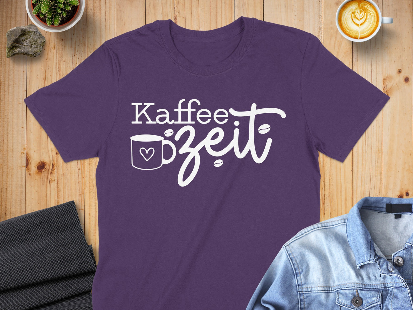 Kaffee Zeit Tee-Shirt Casual Wear