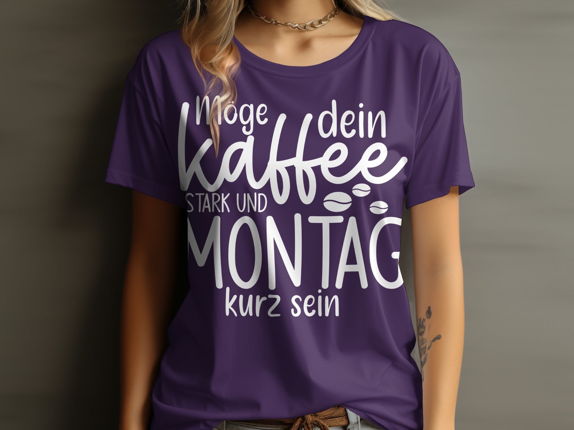 Möge dein Kaffee stark und Montag kurz sein T-Shirt