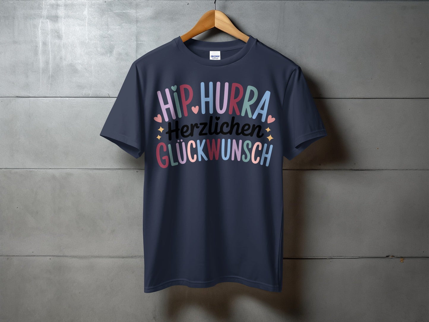 Hip Hurra Herzlichen Glückwunsch T-Shirt