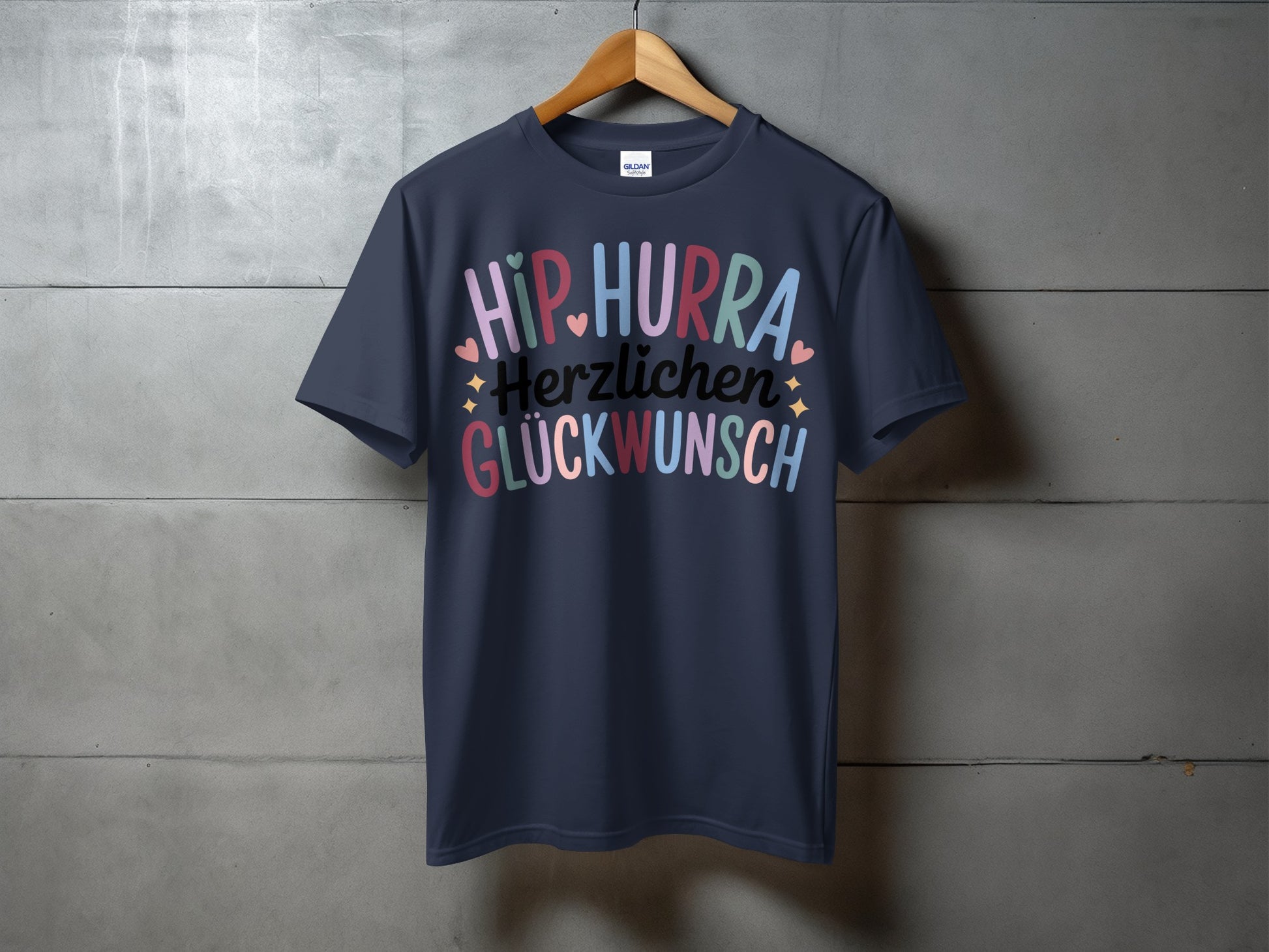 Hip Hurra Herzlichen Glückwunsch T-Shirt
