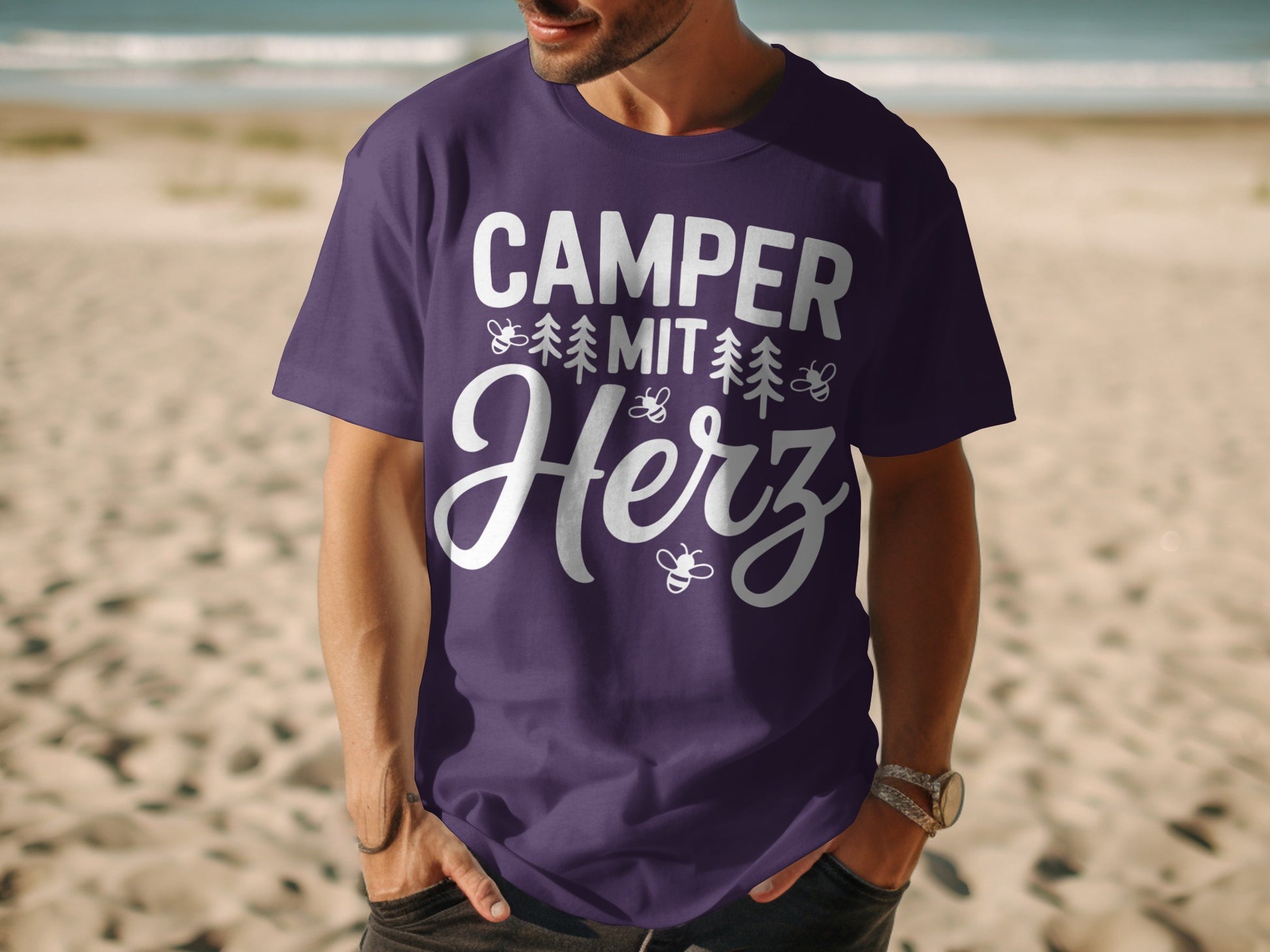 Camper Mit Herz Graphic T-Shirt