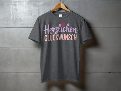 Herzlichen Glückwunsch Printed T-Shirt
