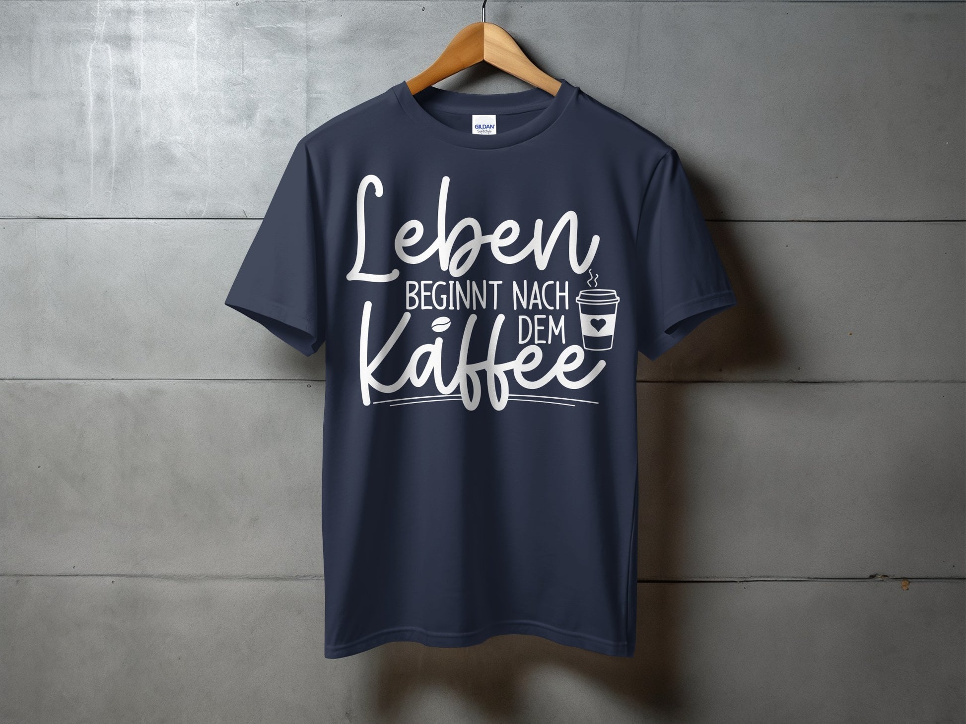 Leben Beginnt Nach Dem Kaffee T-shirt