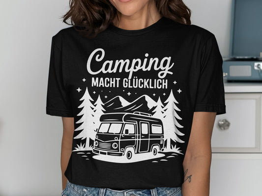 Camping Macht Glücklich Graphic Tee
