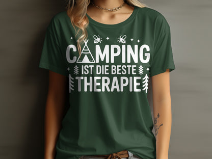 Camping ist Die Beste Therapie Graphic T-Shirt
