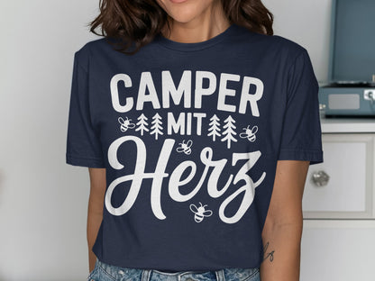 Camper mit Herz T-Shirt