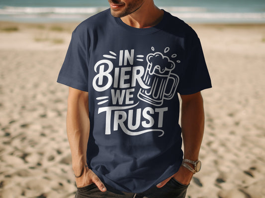 In Bier We Trust Printed T-Shirt