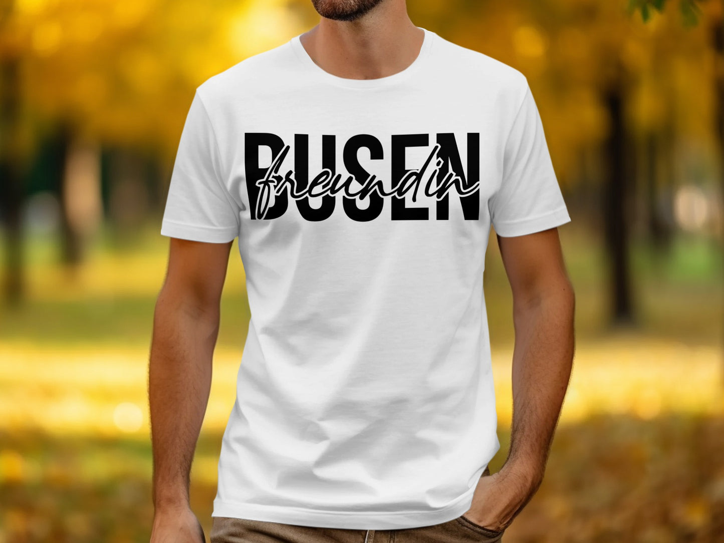 BUSEN freundin White Graphic Tee Product