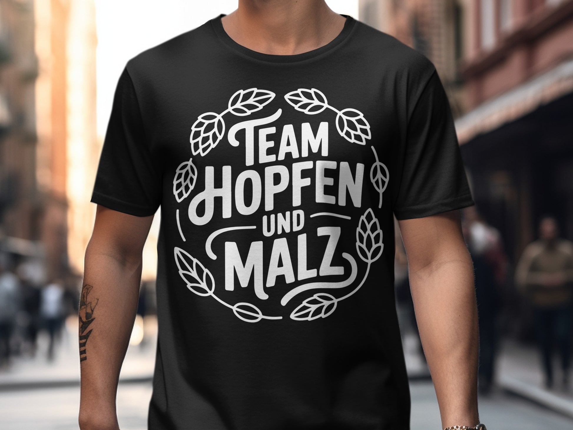 Team Hopfen und Malz Graphic Black T-Shirt
