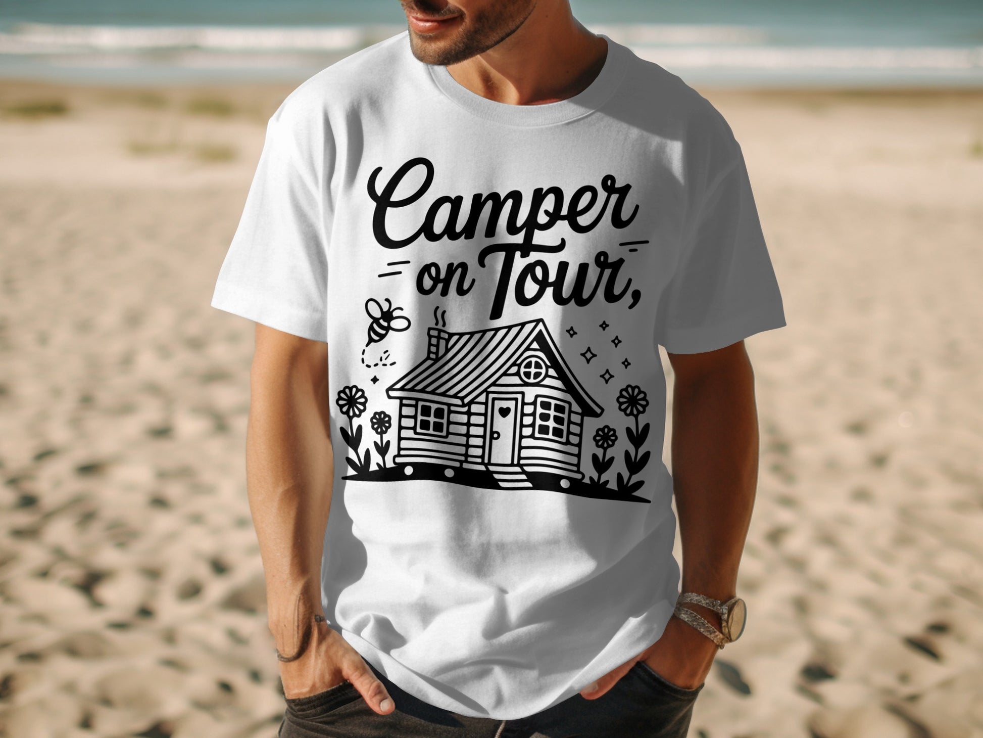 Camper on Tour Graphic T-Shirt Product