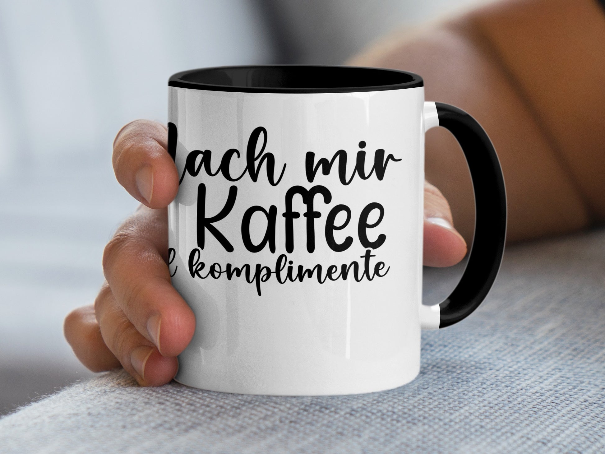 Lach mir Kaffee El Komplimente Mug