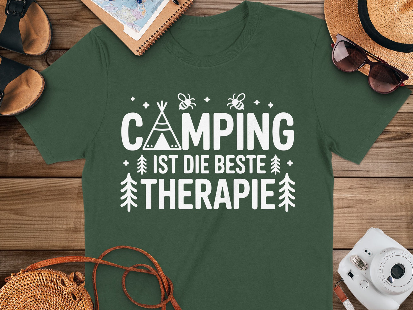 Camping Ist Die Beste Therapie Shirt