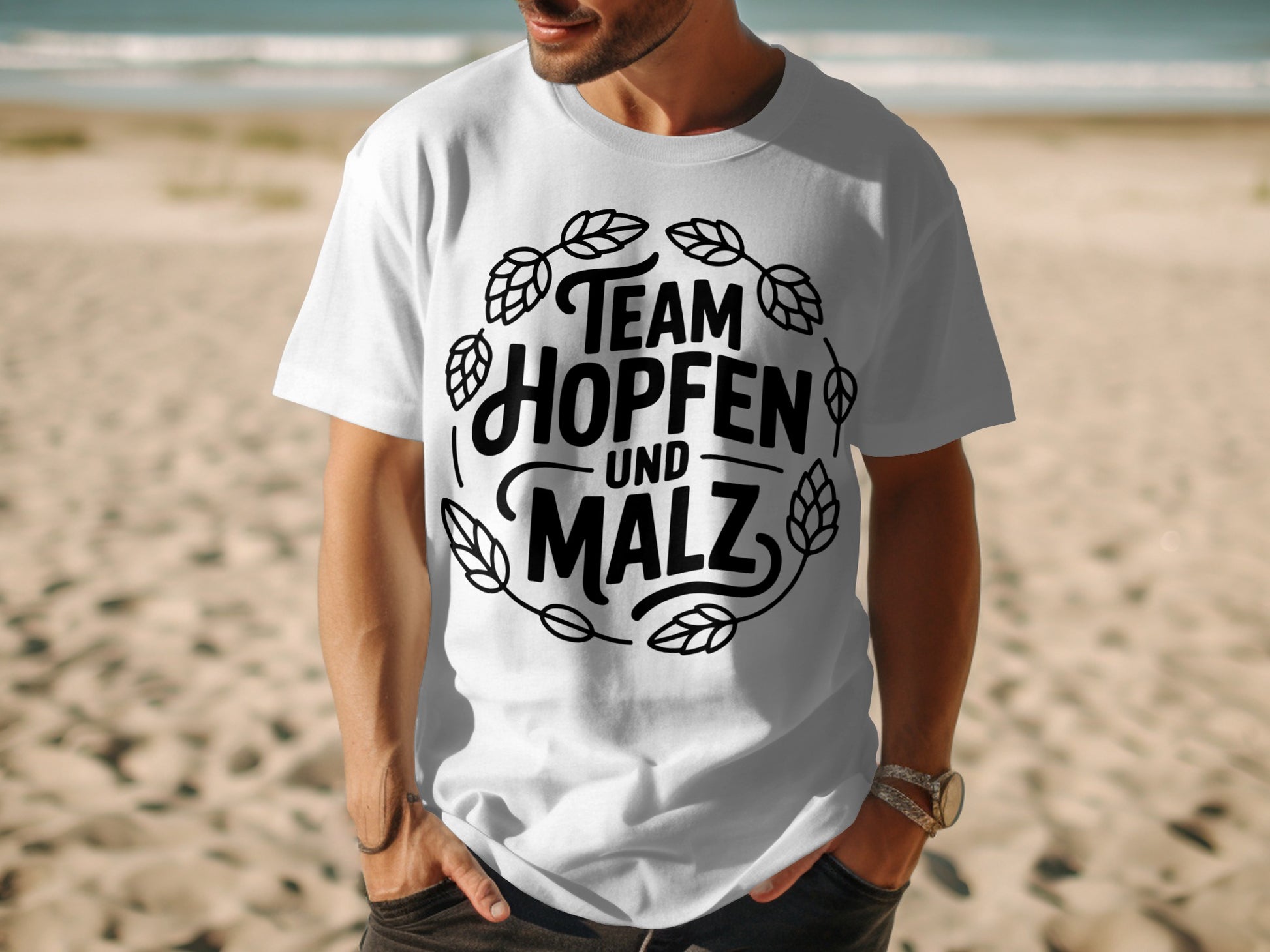 Team Hopfen und Malz Casual T-shirt for Beach Days