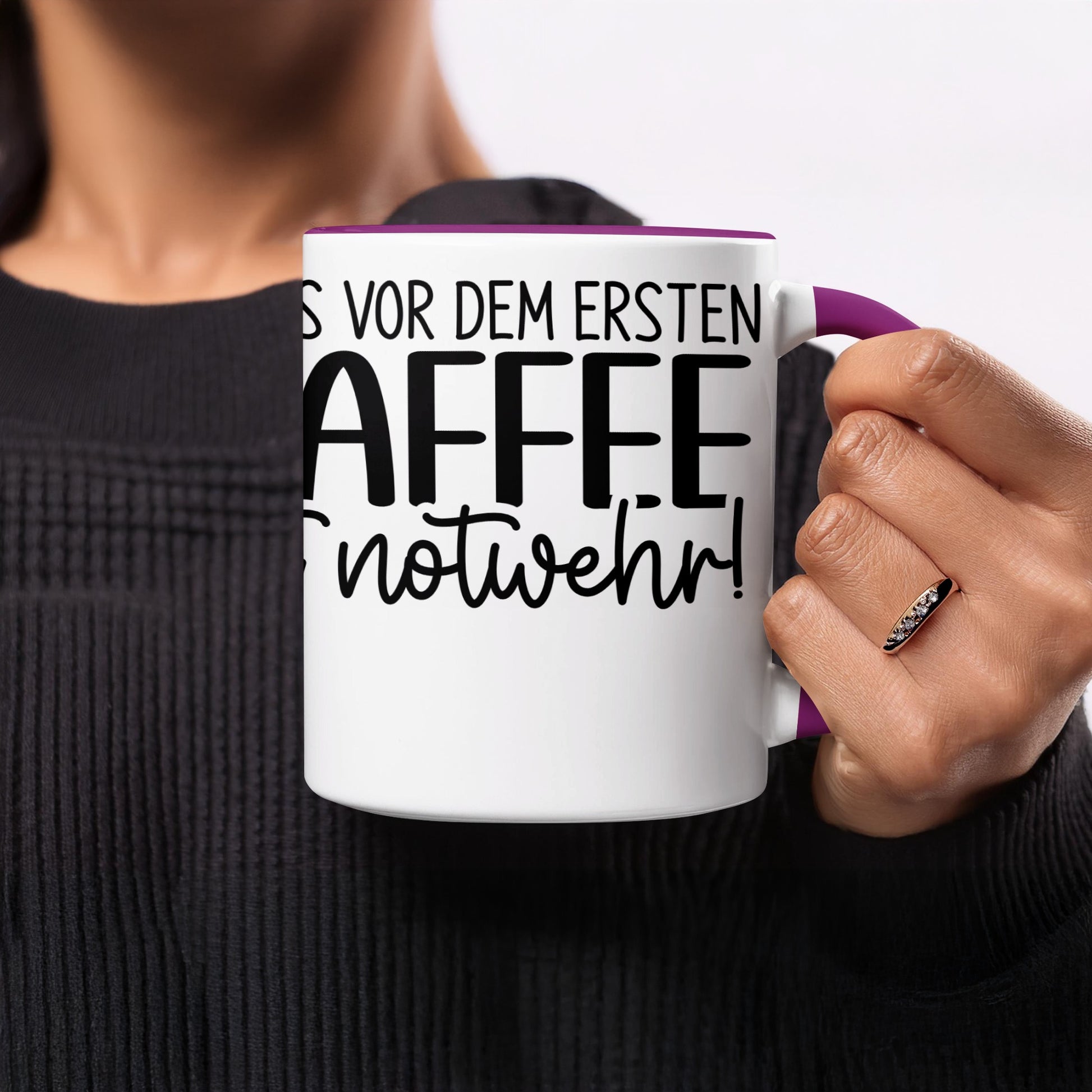 Morning Coffee Quote Mug Fun Gift for Coffee Lovers