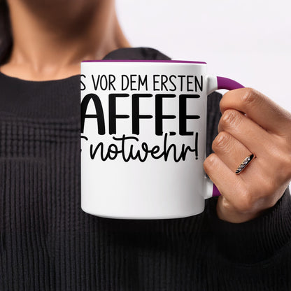 Morning Coffee Quote Mug Fun Gift for Coffee Lovers