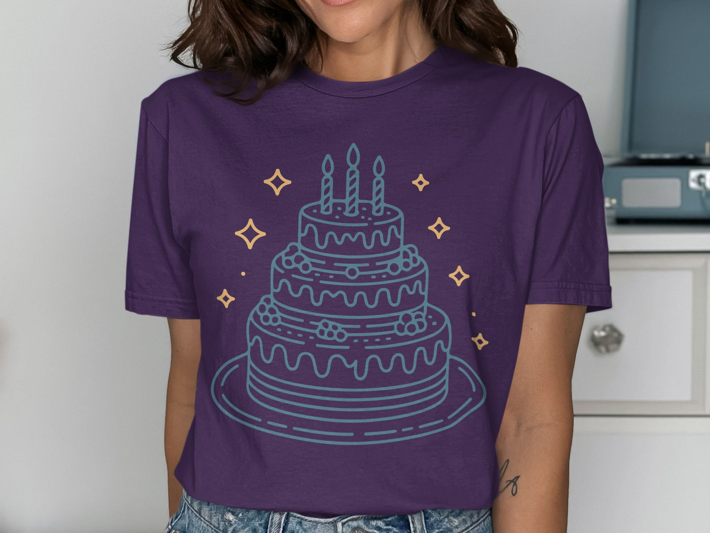 Celebrate in Style with a Cake Graphic Tee