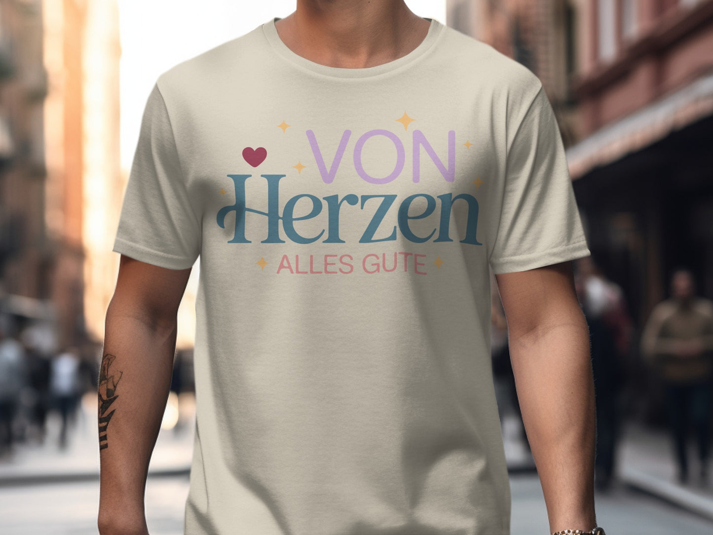 Von Herzen Alles Gute Graphic T-Shirt Design