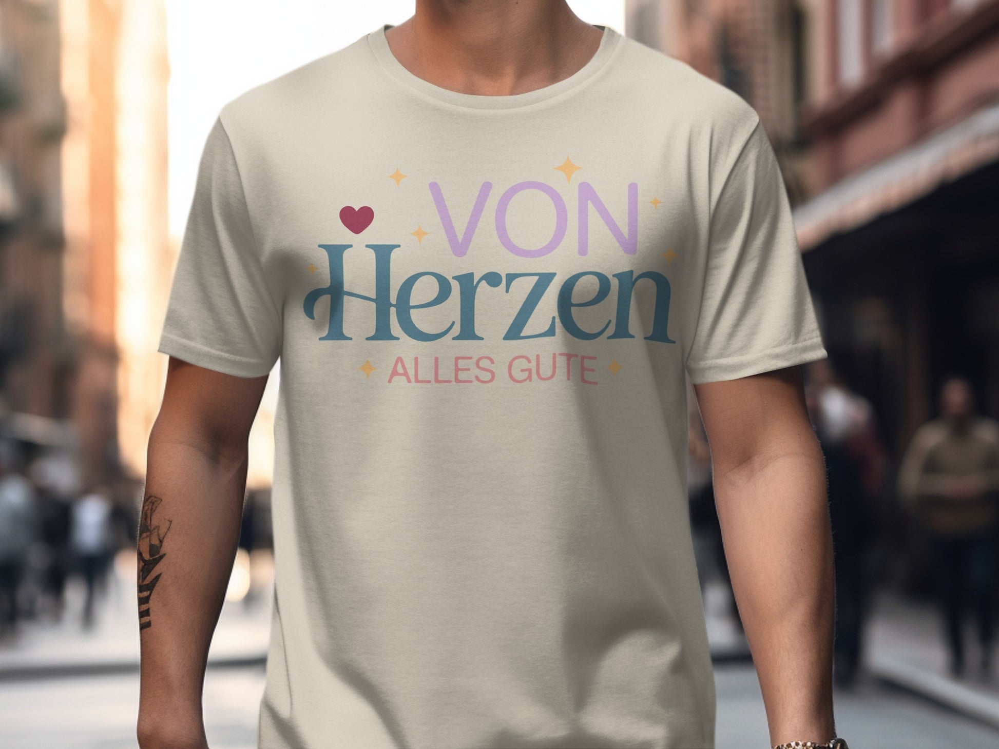 Von Herzen Alles Gute Graphic T-Shirt Design