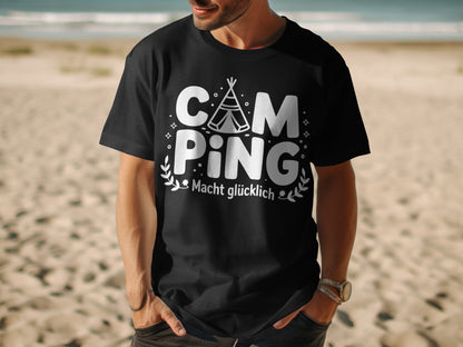 Fun Outdoors Camping Macht Glücklich T-shirt