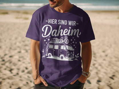 Hier Sind Wir Daheim Beach Adventure T-shirt
